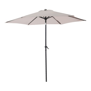 Umbrela de gradina, Model Frow, culoare antracit si bej, aluminiu si textil, D300 cm - Img 2