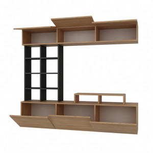 Ansamblu Comoda TV Sasa Teak-Negru - Img 5