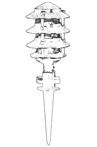 Aplica de perete exterior 68161 Negru 50x15 cm - Img 2
