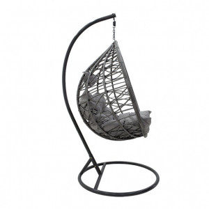 Balansoar de Gradina Hudson Gri 109x100x197 cm - Img 2