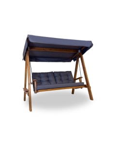 Balansoar dublu Pera 2000 Antracit 200x110x180 cm - Img 13