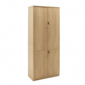Biblioteca cu 4 usi Pako World, Model Amazon, 80x40x200 cm, Stejar sonoma - Img 1