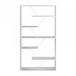Biblioteca Pako World, Model Tars, 84x24x157 cm, Alb - Img 2