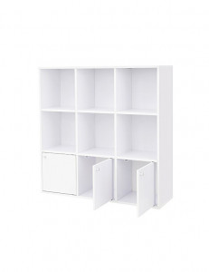 Biblioteca Vasagle, Model Azrael, 97x97x29 cm, Alb