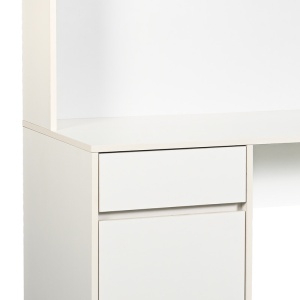 Birou cu rafturi Model Secreta, Alb, 110x50x135 cm - Img 5