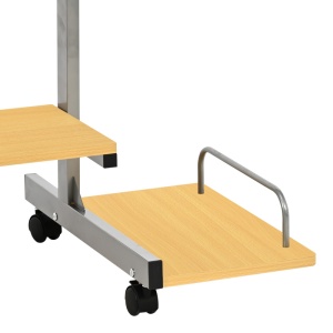 Birou de computer Model Veronce, Natur/Argintiu, 89x47x71 cm - Img 5