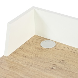 Birou Model Zervan, Stejar/Alb, 80x50x84 cm - Img 5