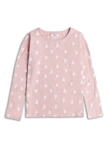 Bluza Roz cu Inimioare Albe - Img 2