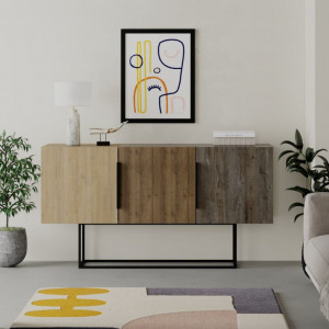 Bufet Estella Walnut 150x42x79 cm - Img 4