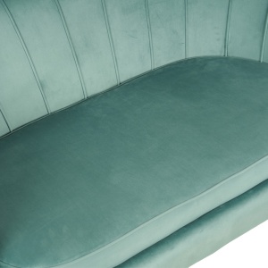 Canapea 2 Locuri Daimon, verde fistic, 2 locuri, 134x70x77 cm - Img 6