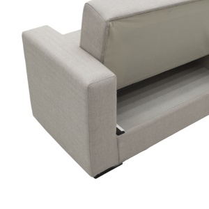 Canapea Extensibila 2 Locuri Vox, gri deschis, 154x82x83 cm - Img 7