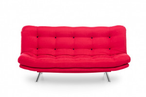 Canapea Extensibila, 3 Locuri Misa Sofabed Rosu - Img 4