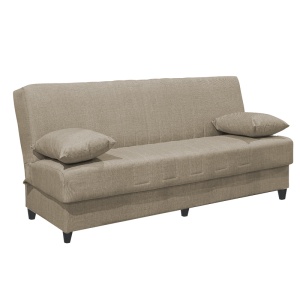 Canapea Extensibila 3 Locuri Romina, crem, 190x75x85 cm - Img 2