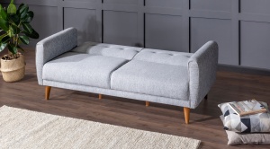 Canapea extensibila cu 3 locuri Model Aria, Gri - Img 3