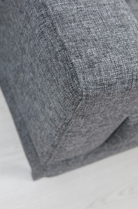 Canapea extensibilă cu 3 locuri Nordic Gri inchis 210x90x85 cm - Img 6