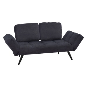 Canapea Extensibila Jackie, antracit, 3 locuri, 190x78x75 cm