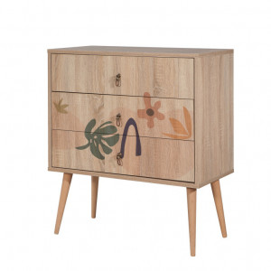 Comoda Model City V8, Multicolor, 80x40x89 cm - Img 2