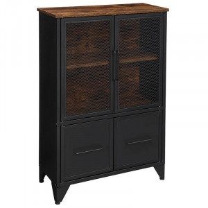 Comoda Model Gael, Maro/Negru, 70x33x100 cm - Img 2