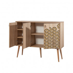 Comoda Model Mega V3, Stejar sonoma, 120x36x90 cm - Img 7