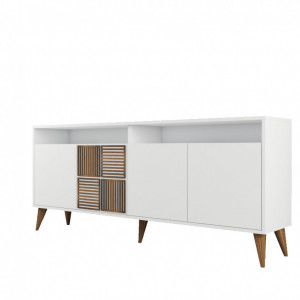 Comoda Model Milan, Alb, 180x35x78.6 cm - Img 6
