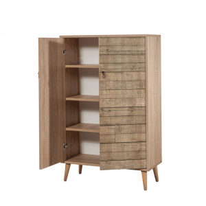 Comoda Model Multibox V2, Stejar sonoma, 80x36x127 cm - Img 8