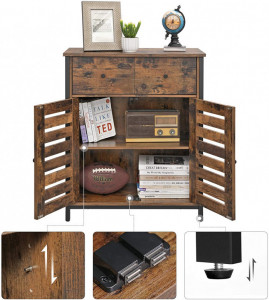 Comoda Model Pearl, Maro rustic, 68.6x30x80 cm - Img 7