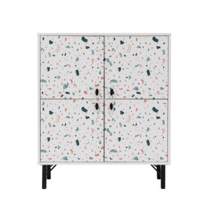 Comoda Model Terrazzo, Multicolor, 95x36x111 cm - Img 5