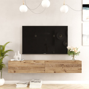 Comoda TV de perete Dello sonoma color 180x31.6x29.6cm - Img 4