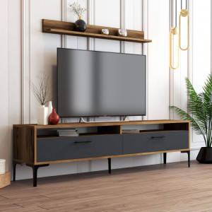 Comoda TV Istanbul - Walnut, Antracit - Img 2