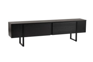 Comoda TV Model Serenity, Lemn Negru/Negru - Img 6