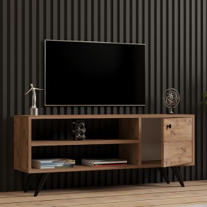 Comodă TV Model Wison, Stejar sonoma, 120x29x50 cm - Img 3