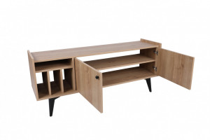 Comoda TV Salvador, Model Astana, 150x40x62 cm, Stejar - Img 3