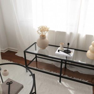 Comoda TV Salvador, Model Basic, 130x45x40 cm, Negru - Img 4