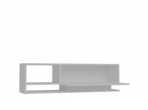 Comoda TV Salvador, Model Damla, 120x35x31.8 cm, Alb - Img 4