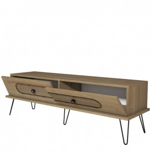 Comoda TV Salvador, Model Ekol, 145x45x40 cm, Stejar - Img 4