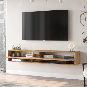 Comoda TV Salvador, Model FR9, 180x29.1x31.6 cm, Pin Atlantic - Img 4