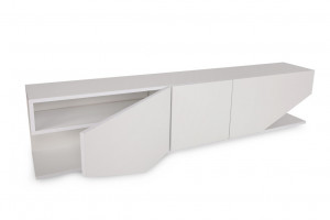 Comoda TV Salvador, Model İnci, 180x40x30 cm, Alb - Img 7