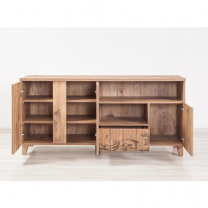 Comoda TV Salvador, Model Marina, 160x65x45 cm, Multicolor - Img 4