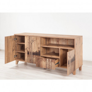 Comoda TV Salvador, Model Marina, 160x76x45 cm, Multicolor - Img 4