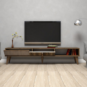 Comoda TV Salvador, Model Milan, 180x40x35 cm, Nuc - Img 3