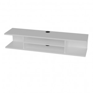 Comoda TV Salvador, Model Pivot, 120x23x29.5 cm, Alb - Img 6