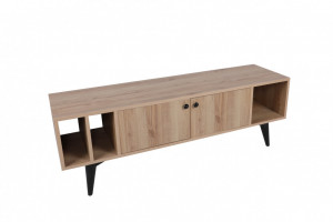Comoda TV Salvador, Model Sidney, 150x40x50 cm, Stejar - Img 3