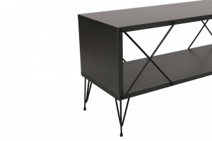 Comoda TV Salvador, Model Street, 120x40x30 cm, Antracit - Img 3