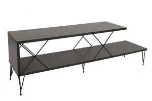 Comoda TV Salvador, Model Street, 120x40x30 cm, Antracit - Img 9