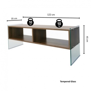 Comoda TV Salvador, Model TV404, 120x45x35 cm, Nuc - Img 9