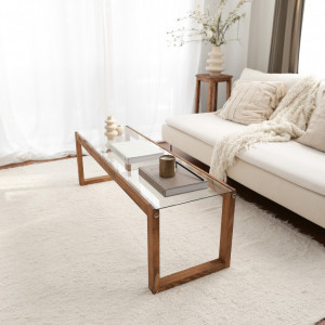 Comoda TV Salvador, Model Via, 130x40x40 cm, Natur - Img 3