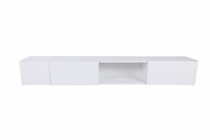 Comoda TV Salvador, Model Wagna, 180x30x25 cm, Alb - Img 2
