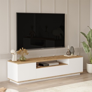 Comoda TV Soren sonoma - whie 180x.44.5x44.6cm - Img 3