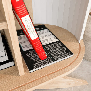 Consola Model Stor, Stejar/Alb, 150x43x75 cm - Img 6