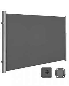 Copertina solara laterala, Songmics, Gri, 200x400 cm - Img 2